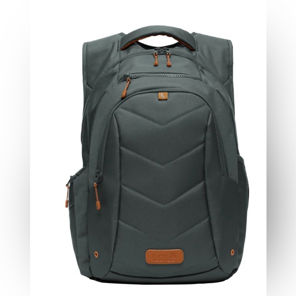 Lolë Quilted Laptop Backpack Green New